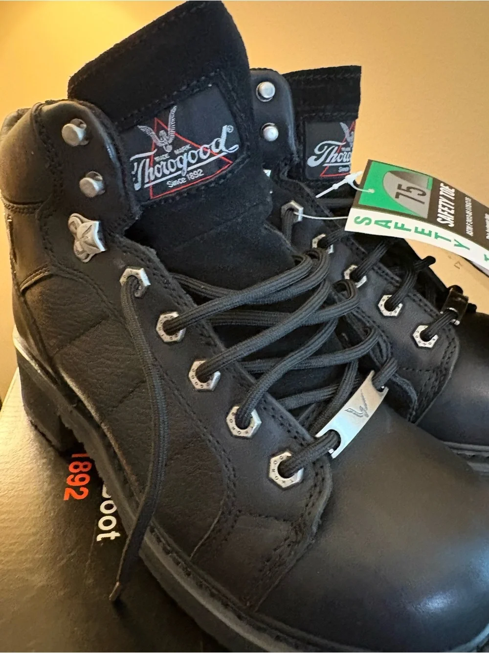 Unisex Thorgood Black Work Boots